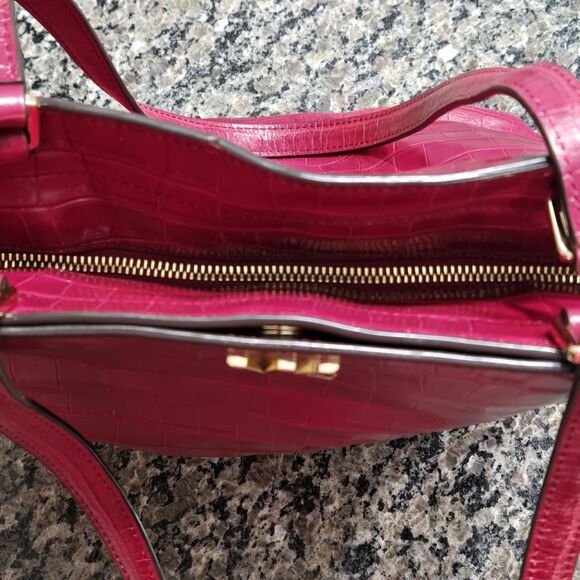 MICHAEL KORS MOTT MEDIUM SMOOTH LEATHER TOTE In Mulberry - Picture 10 of 13